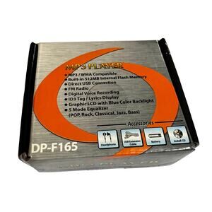 NWB VTG MP3 Player DP-F165 with Cables and Instruction